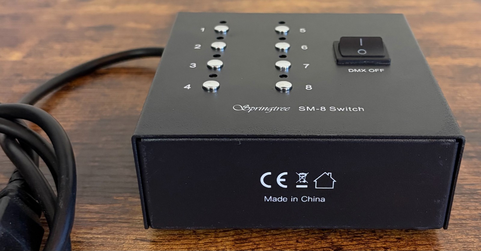 Springtree SM-8 DMX Control Station 8-Scene Recorder Switch (Sold As Is)