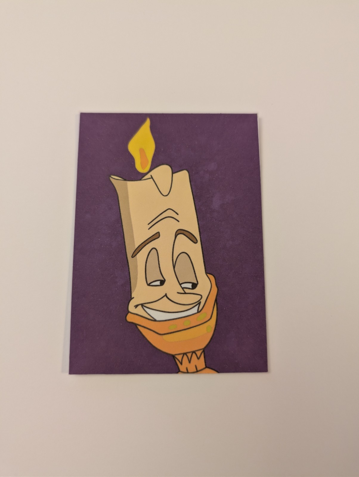 aceo original art Print, That Candlestick, Disney Beauty And The Beast.