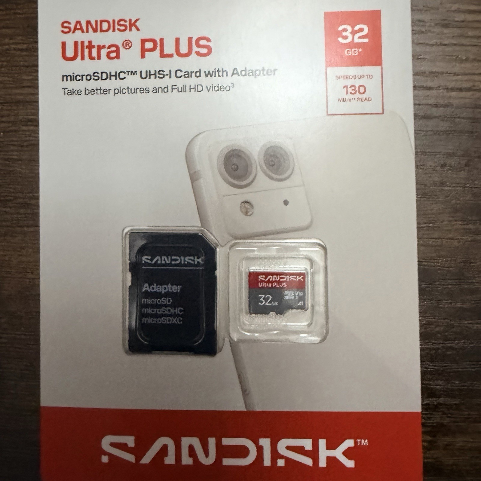 (3) SanDisk Ultra Plus 32GB MicroSDHC UHS-I Card with Adapter
