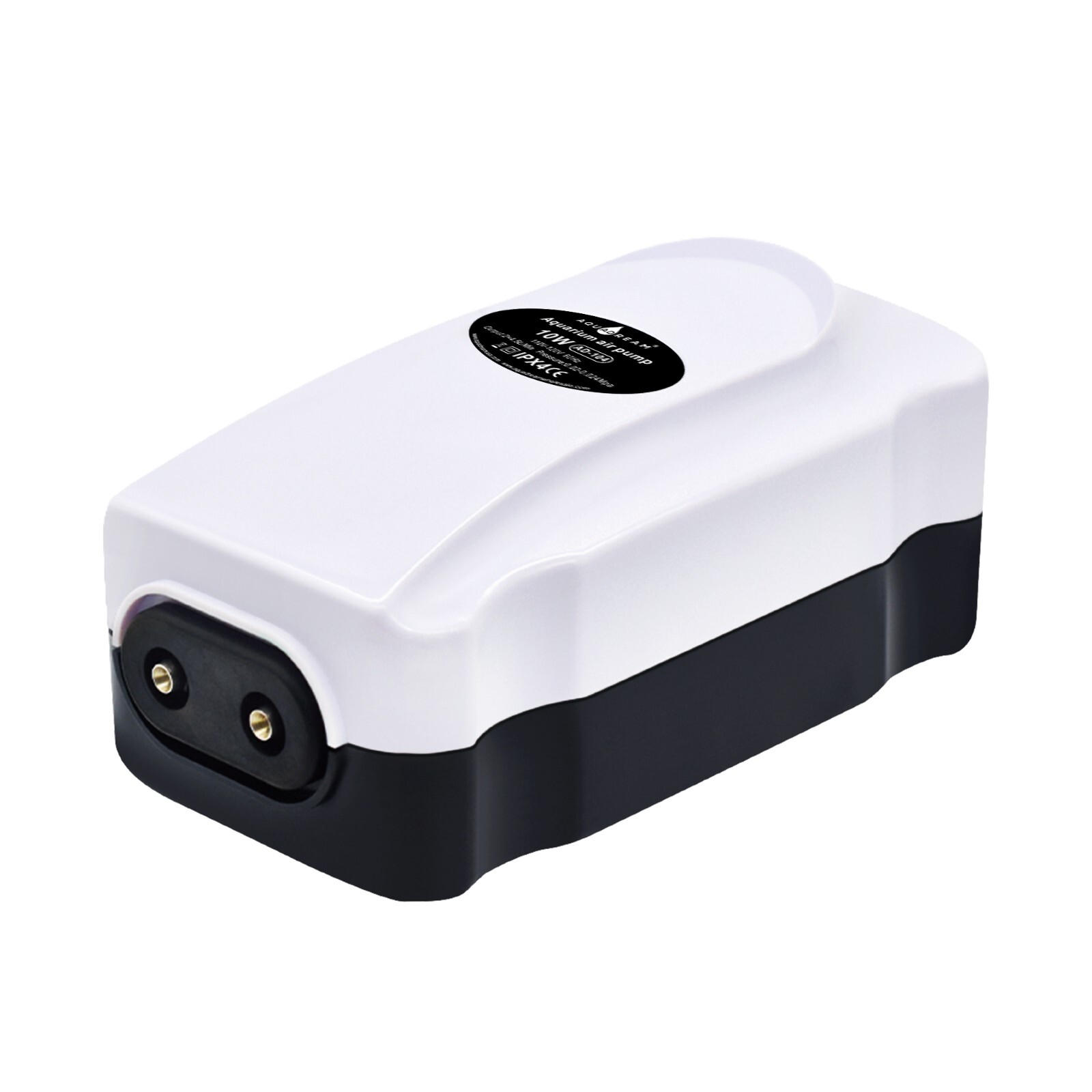 Adjustable Quiet Airator Pump for 30-120 Gallon Aquariums Output 2x75