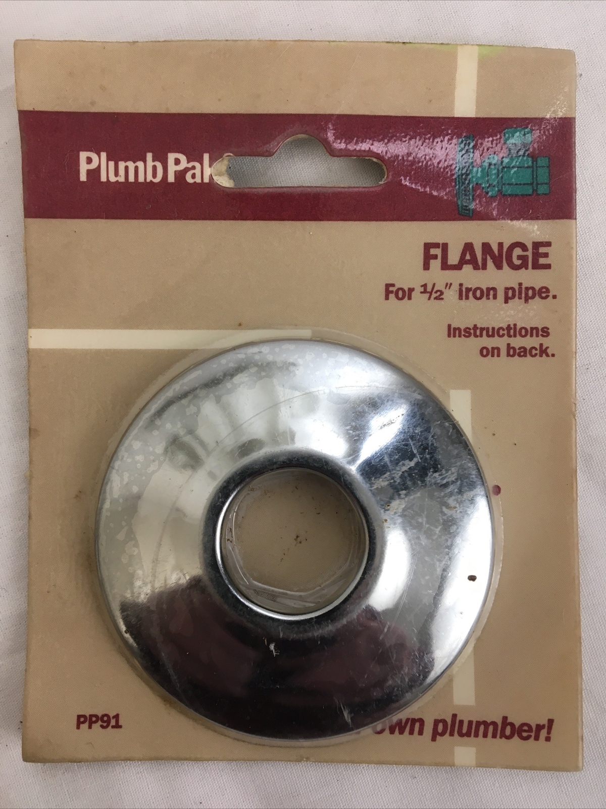 Plumb Pak PP91 1/2" Polished Chrome Shallow Bath Flange