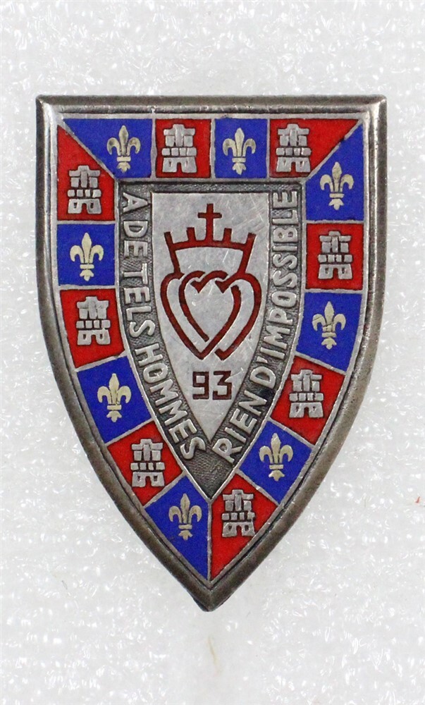 French Army Badge: 93e Regiment d'Infanterie - nhm
