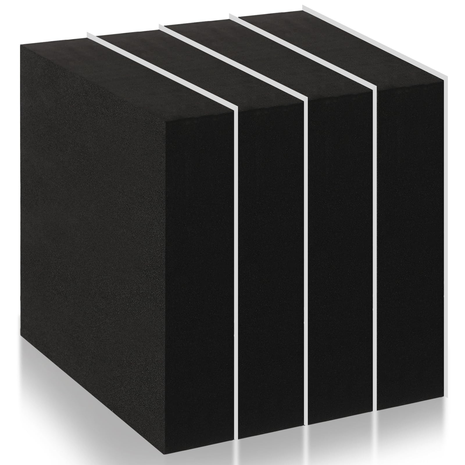 4 PCS 1 Inch Thick Foam Padding Sheet Adhesive Closed Cell 4x4 Inch Neoprene