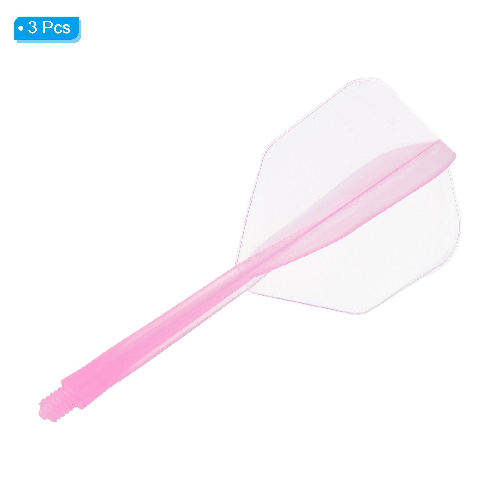 3 Pack Integrated Dart Shaft Flights Durable Dart Flight Pink