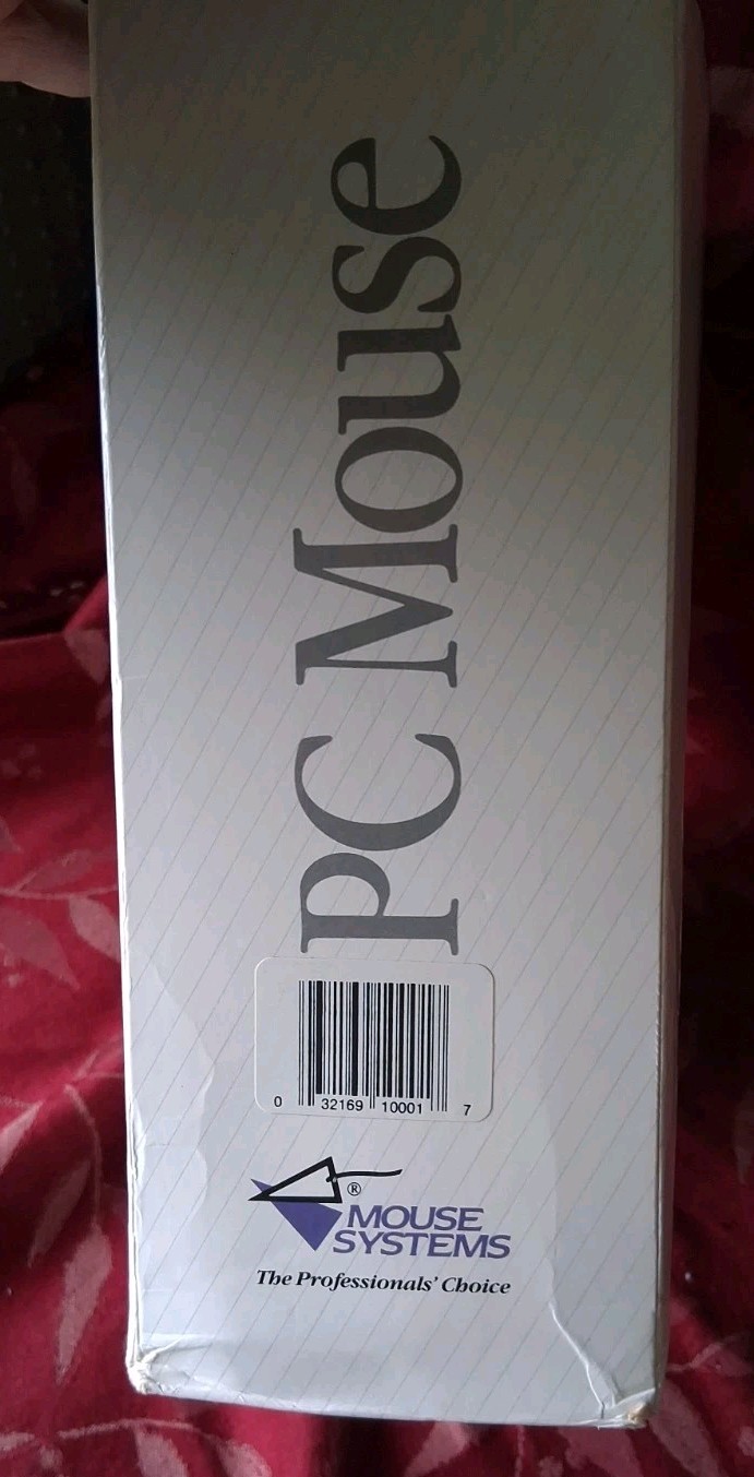 Mouse Systems PC Mouse Optical 3 Button Mouse PC Paint plus