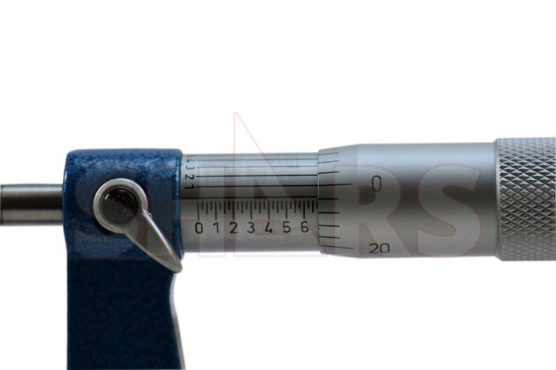 SHARS 1 - 2" PRECISION DEEP THROAT MICROMETER CARBIDE .0001" 6" DEEP NEW M}
