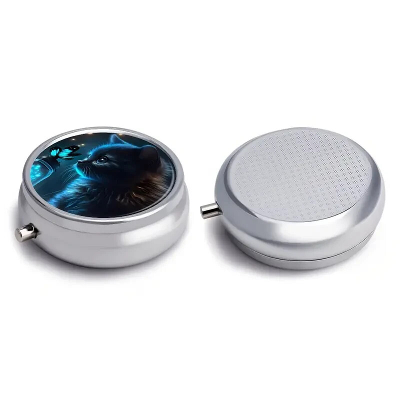 1pc Pill Box 3 Compartment Medicine Pill Organizer, Mini Pill Box