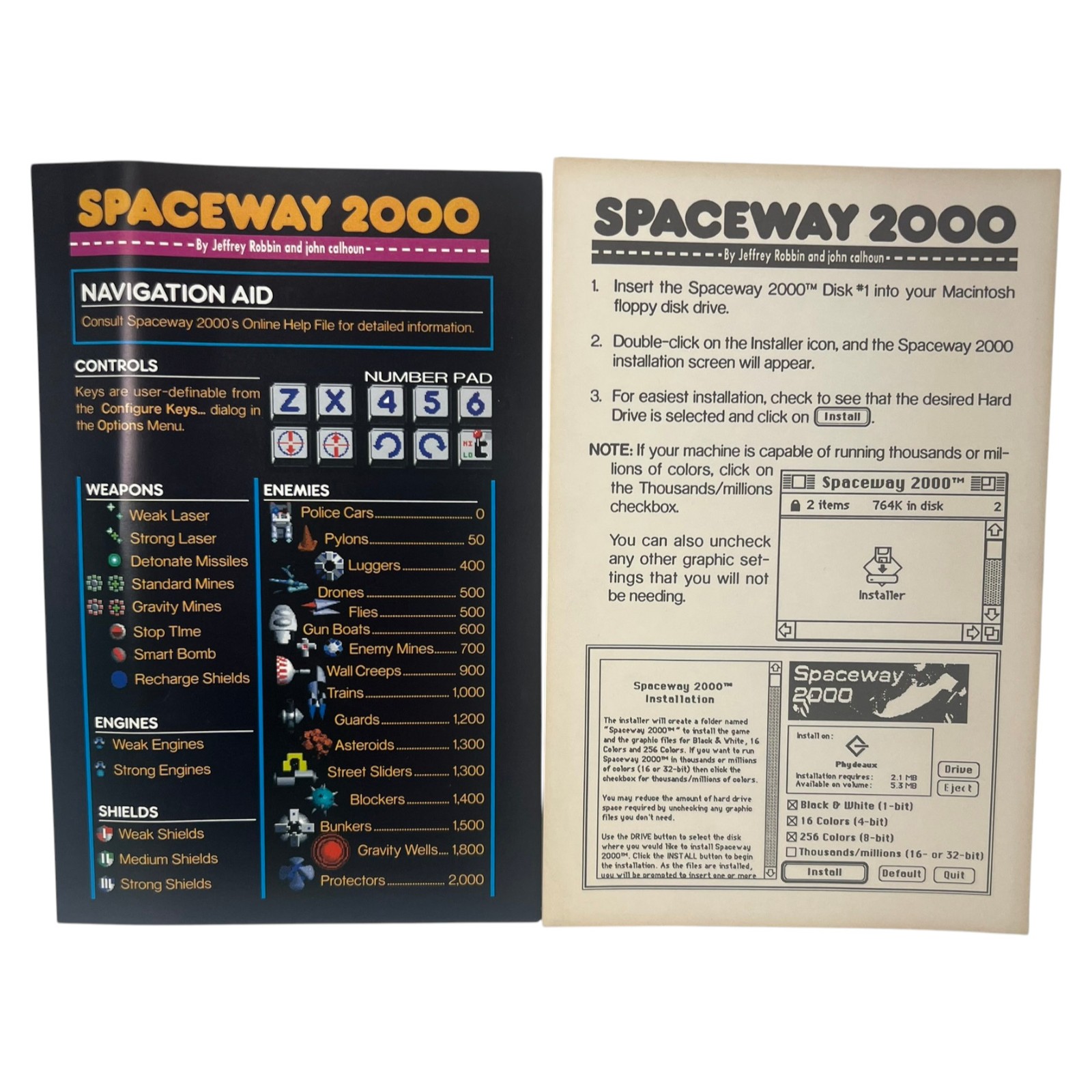 Rare Vintage Spaceway 2000 Casady Greene Navigation Install Inserts Only No Game