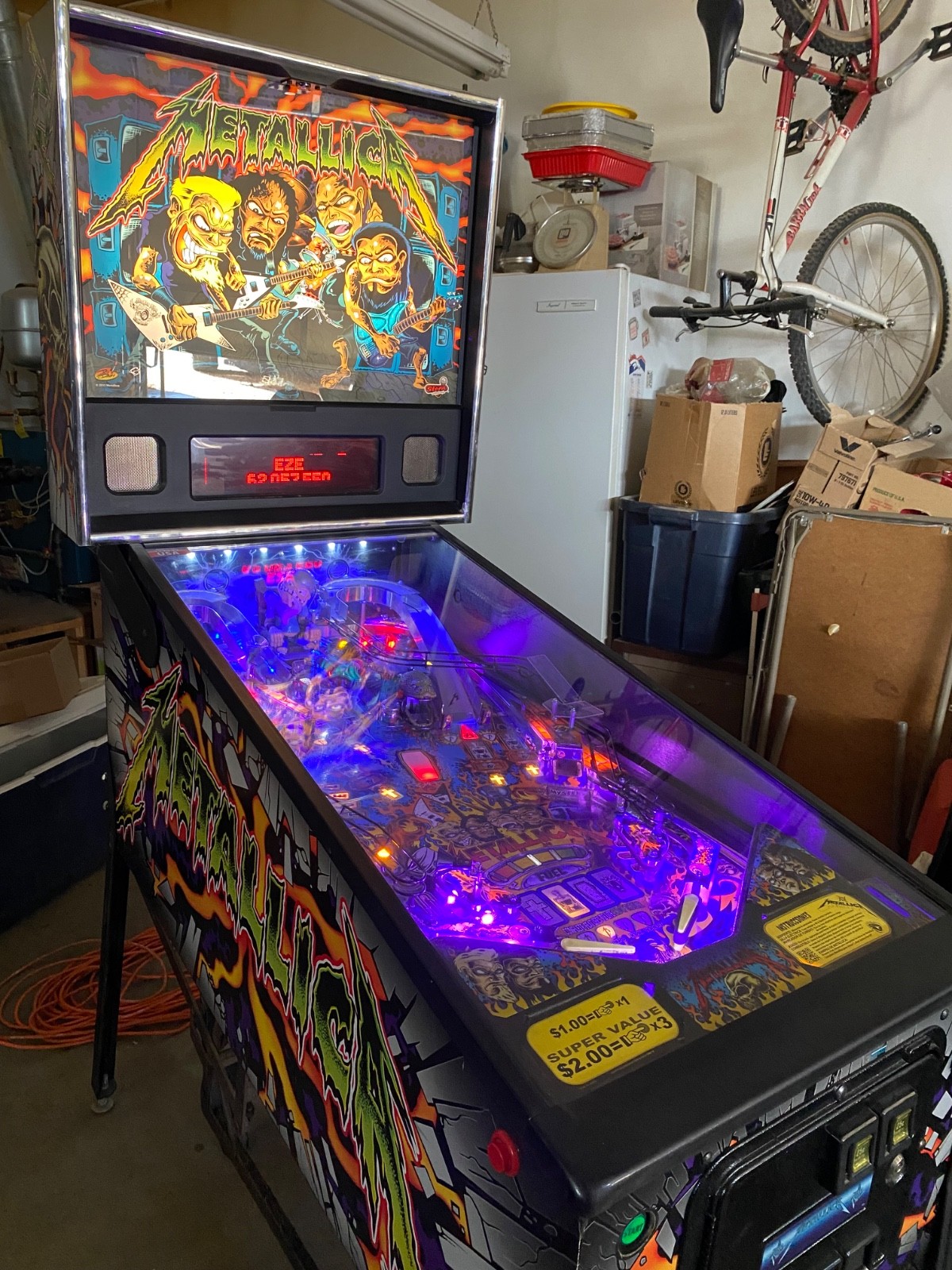 metallica pinball machine