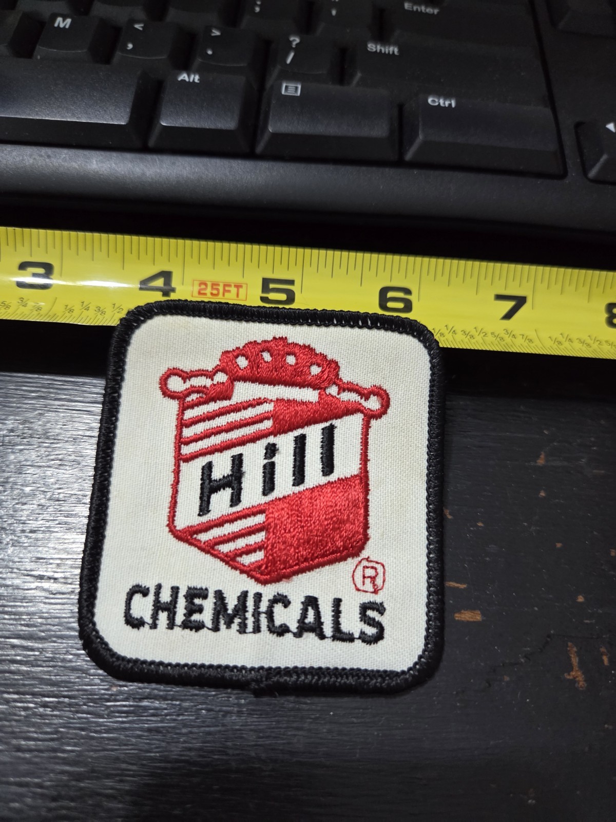 Vintage Hill Solutions  Chemicals Embroidered Sew on Patch