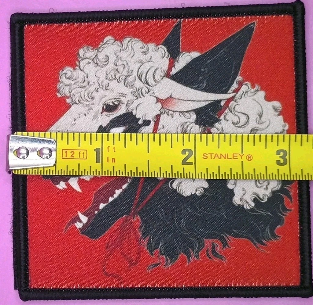 Wolf in Sheeps Clothing Tactical Morale Patch Screen Printed Hook Back NEW