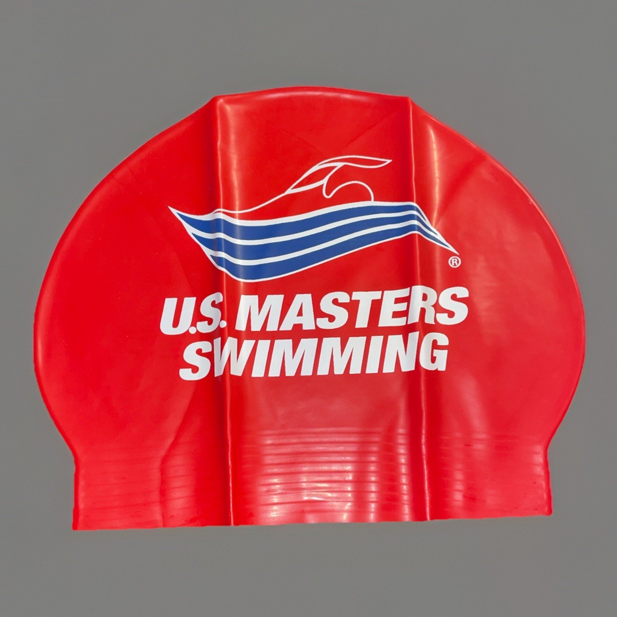 U.S. Masters Latex Red Swimming Cap
