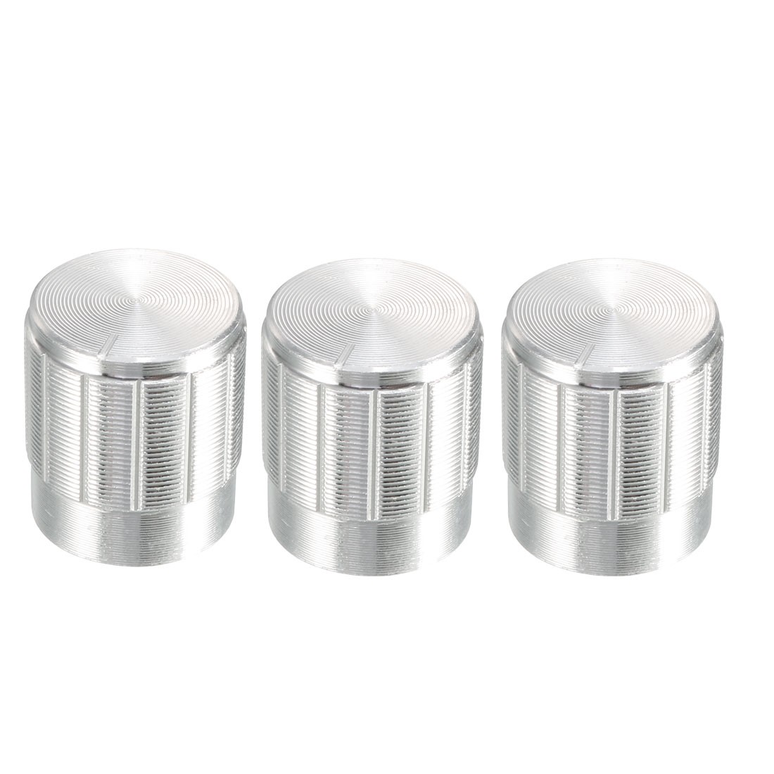 3Pcs 6mm Insert Shaft 16 x 14mm Aluminum Alloy Potentiometer Rotary Knob Pots