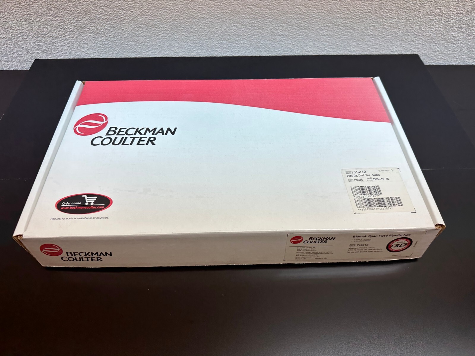 Beckman Coulter REF 719010 Biomek Span P250 Pipette Tips 9 trays Lot
