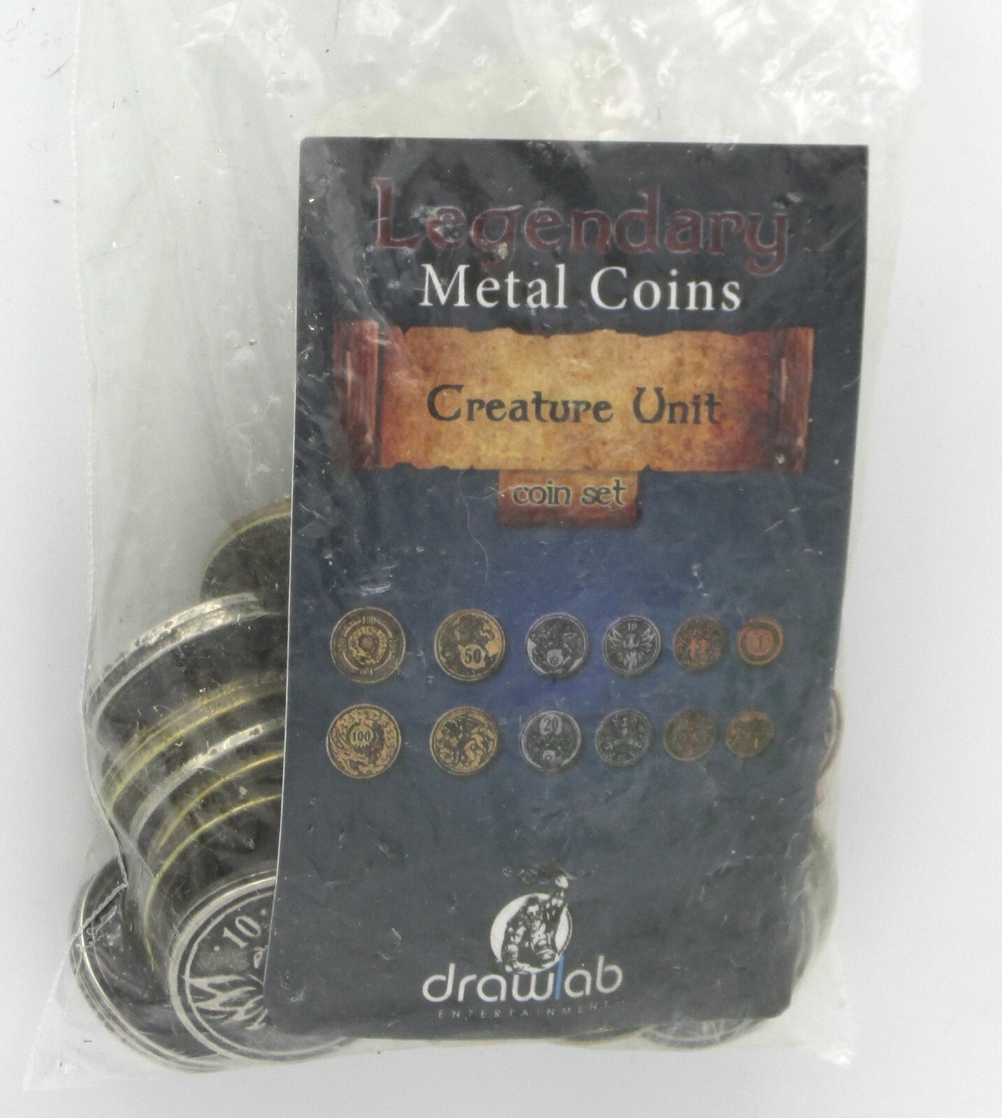 Drawlab 37366 Creature Unit Coin Set (Legendary Metal Coins) RPG Accessories