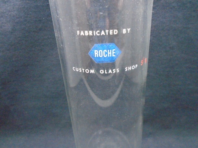 ROCHE 700mL Glass Cylindrical Chromatography Developing Jar 9” H x 2-3/4” D B