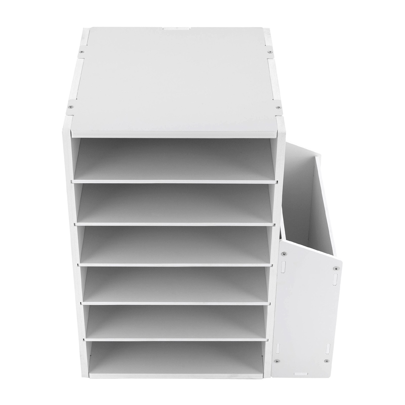 6 Compartments Desktop Organizer Desktop File Holder Rectangular File Organizer