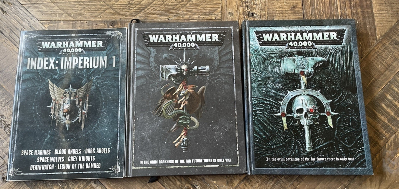 Warhammer 40k Rulebook Hardcover Collectors Limited Edition Lot Of 3