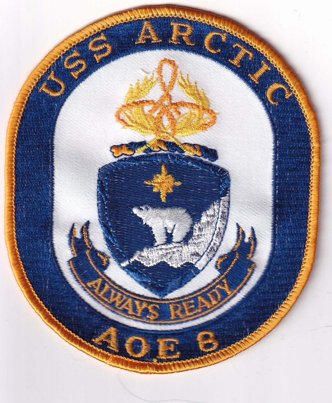 USS Arctic AOE 8 US Navy ship USN ship's patch GWOT era