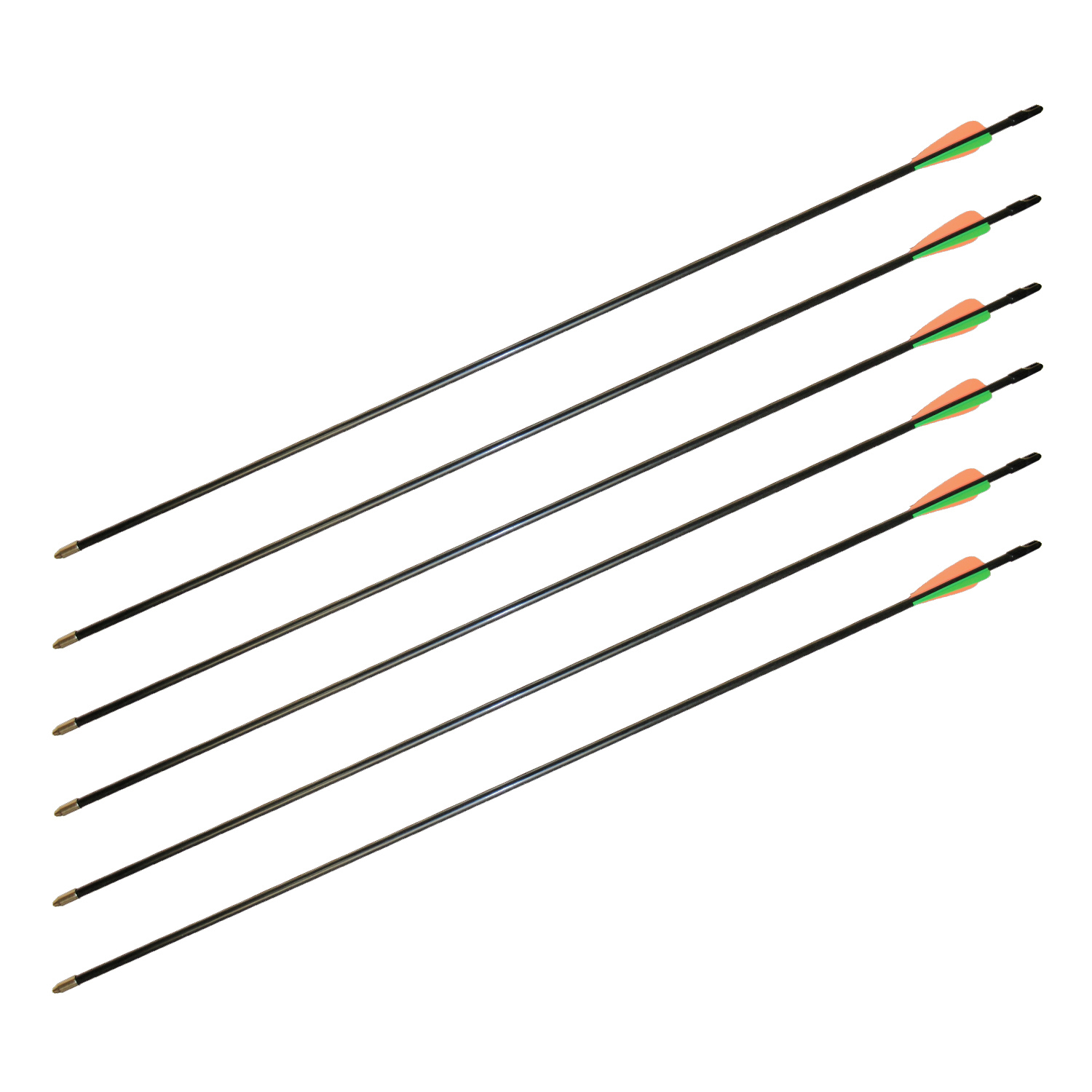 1/2 Doz 6 Pcs 28 Inch 6.5 mm Fiberglass Compound bow arrow 28" by ROBIN'S APPLE