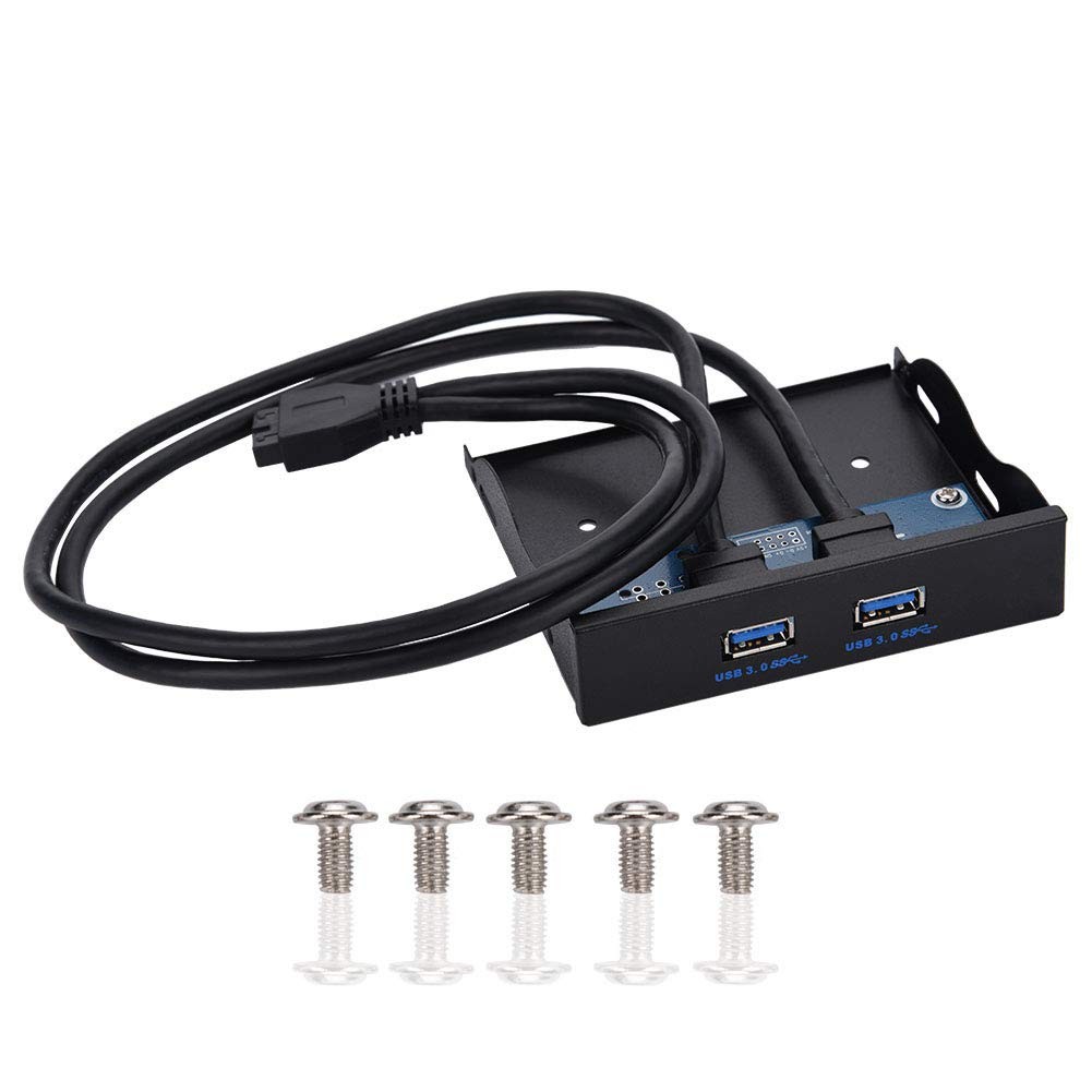 FFD2USB N02 Floppy Front Panel 3.5inchs Computer Case Bay 19 Pin to 2 Interface