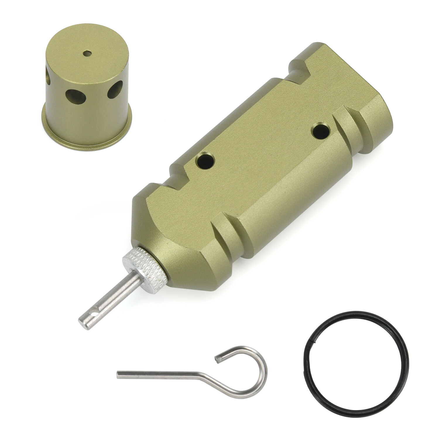 Perimeter Trip Alarm Aluminum Alloy Camp Safe Perimeter Trip Wire Alarm Green
