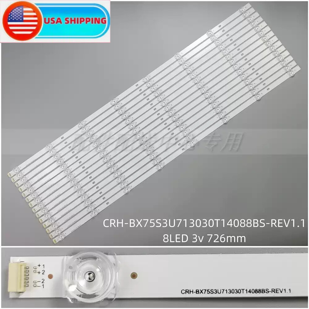 Full Set LED Backlight Strip For Hisense 75R6E1 75R7E2 75R6E4 75RGE 75R7070E