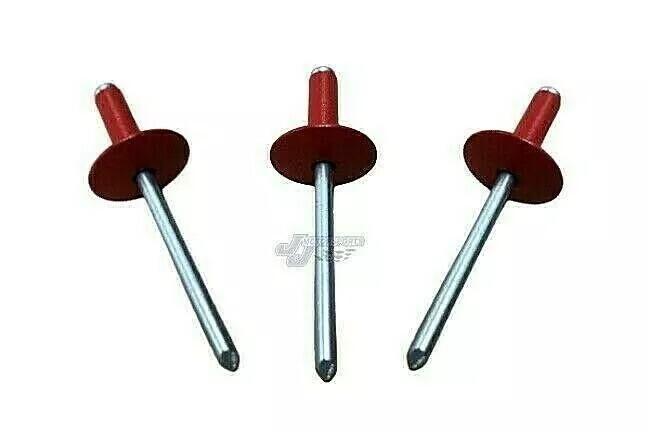Large Head Red Rivets Pop Rivet 250 ct. 3/16" Racing Fastener IMCA USMTS