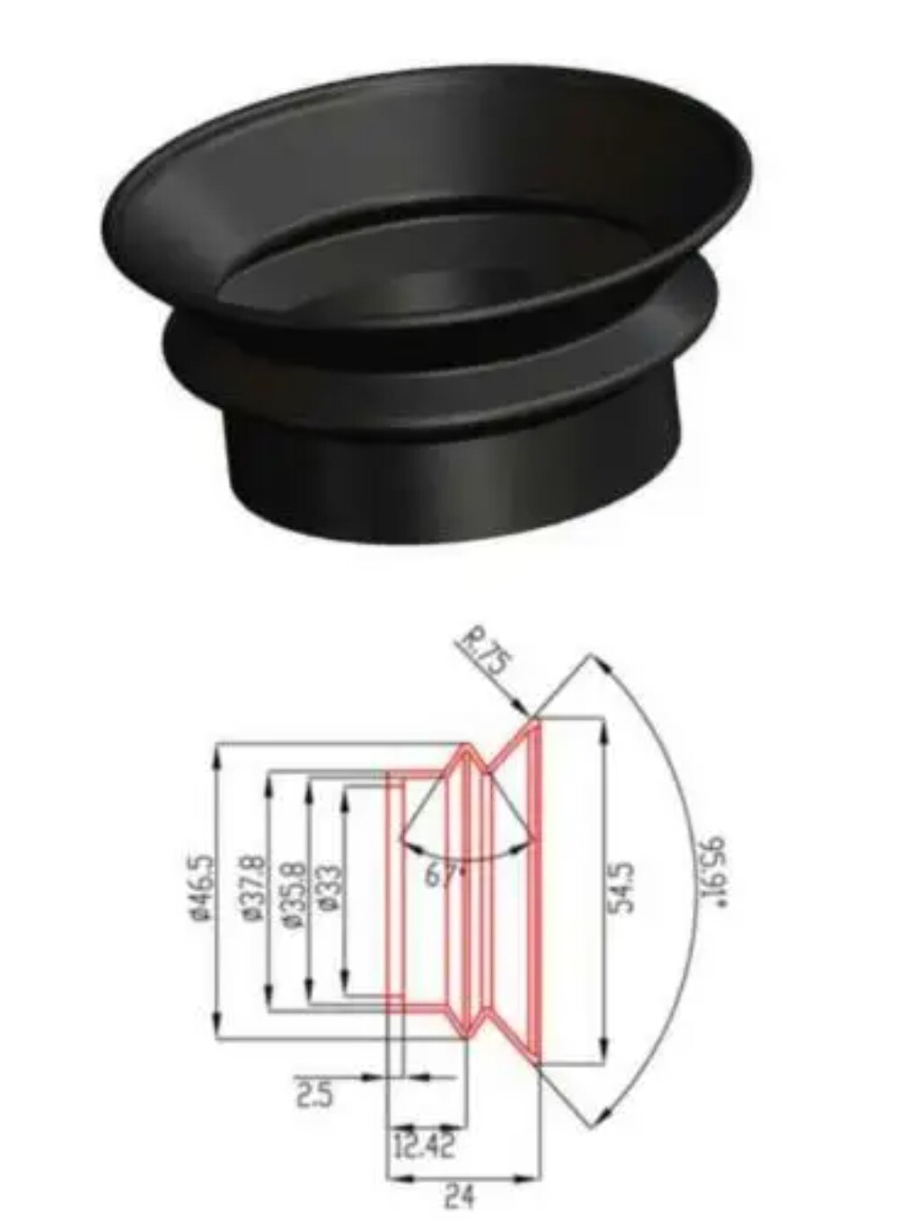 Binocular Night Vision Scope Rubber Eye Protector Cups Eyepiece Guards Shields