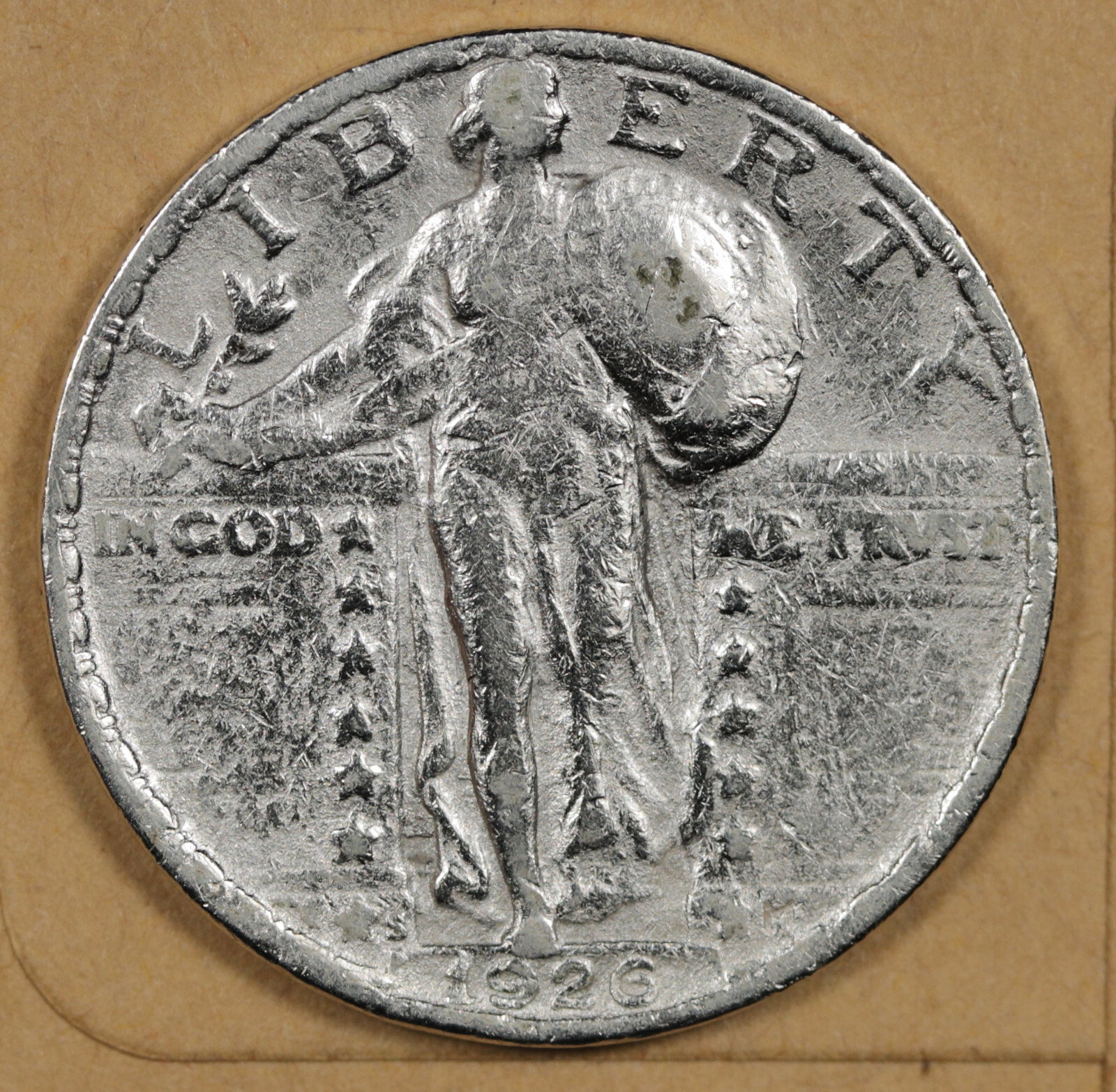 1926-s Standing Liberty Quarter.  VF Detail.  195237