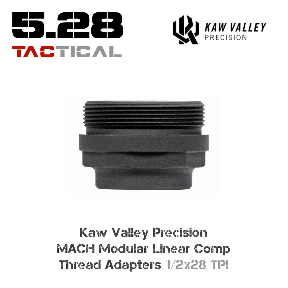 Kaw Valley Precision MACH Modular Linear Comp Thread Adapters - 1/2x28
