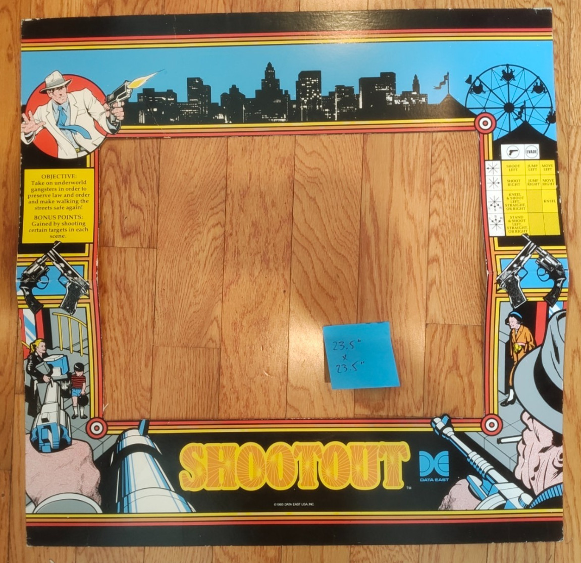 SHOOTOUT cardboard monitor bezel