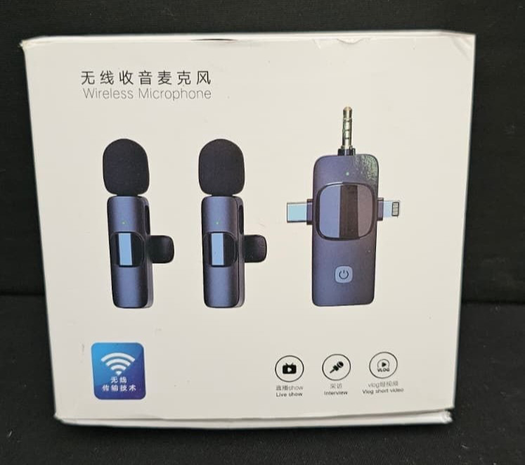 3 in 1 Professional Wireless Lavalier Microphone - [B-5]