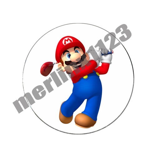 Super Mario Nintendo Golf Ball Marker + Switchblade Divot Tool Gift