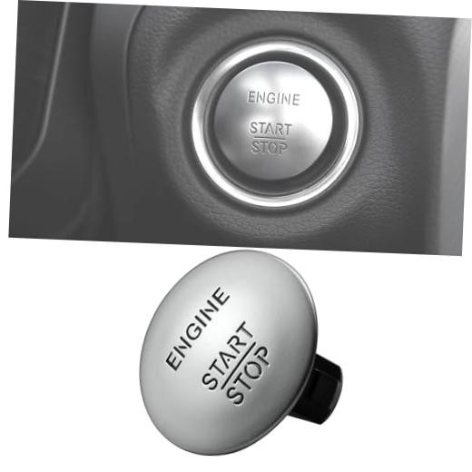 Engine Start Stop Button Switch for Mercedes-Benz 2006-2020 Silver | Fits Benz
