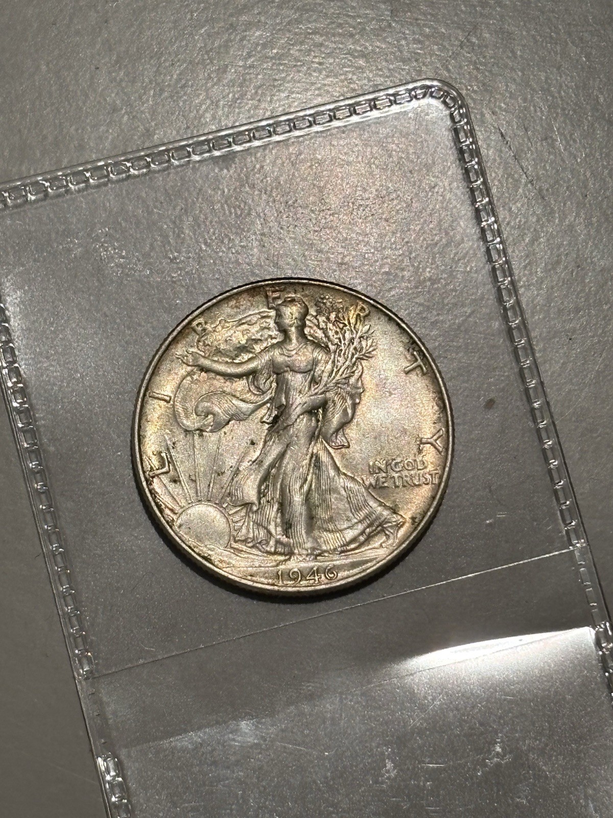💎1946p Walking Liberty Half Dollar AU 💎