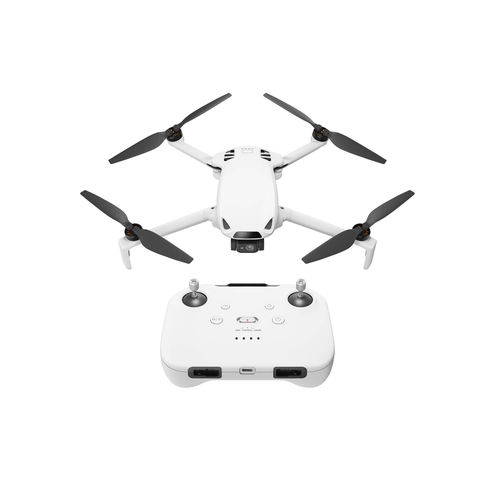 SKYROVER S1 Mini Camera Drone with 4K/60fps Video and 3-Axis Gimbal (White)