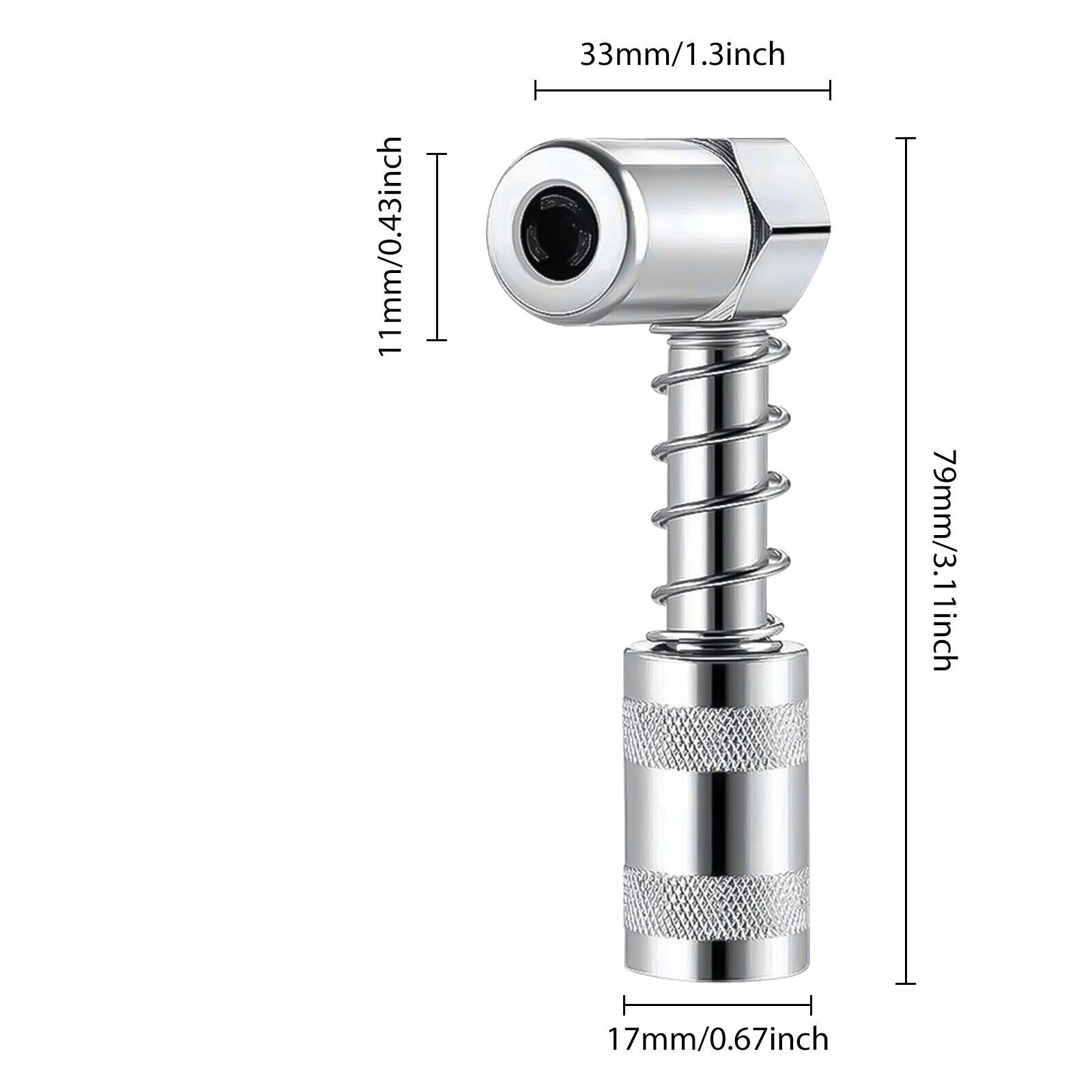 1PC Grease Nozzle Adapter Grease Gun-Accessory 90 Degree Grease Coupler Adapte