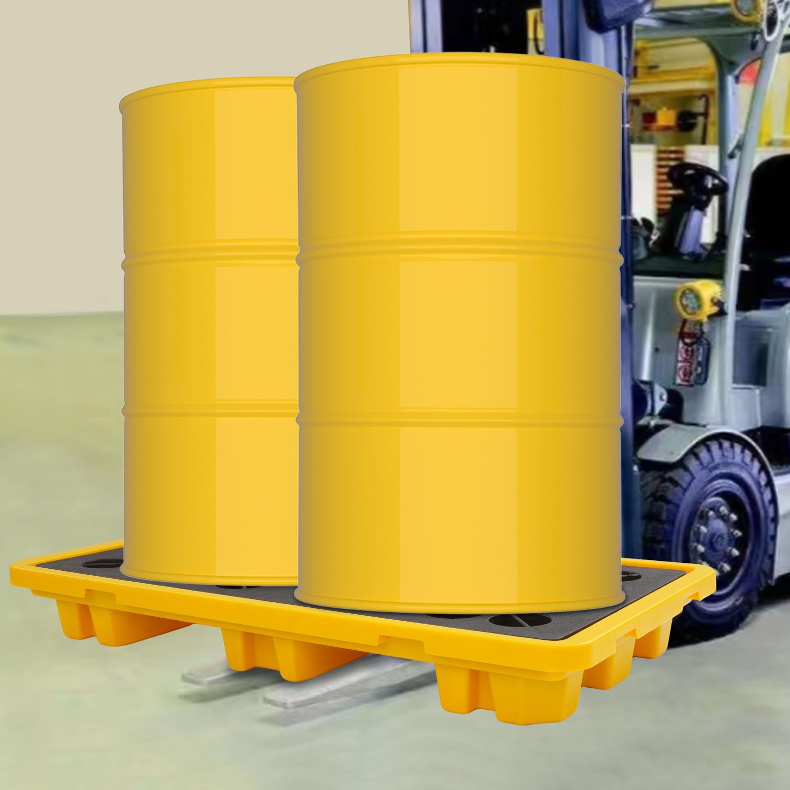 Spill Containment Platform, Spill Containment Platform With Drain Outlet