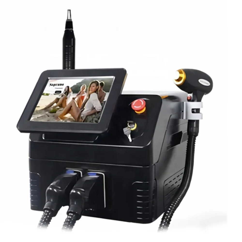 2In1 Diode Laser ND YAG Laser Pico Laser Tattoo Hair Removal Beauty Machine USA