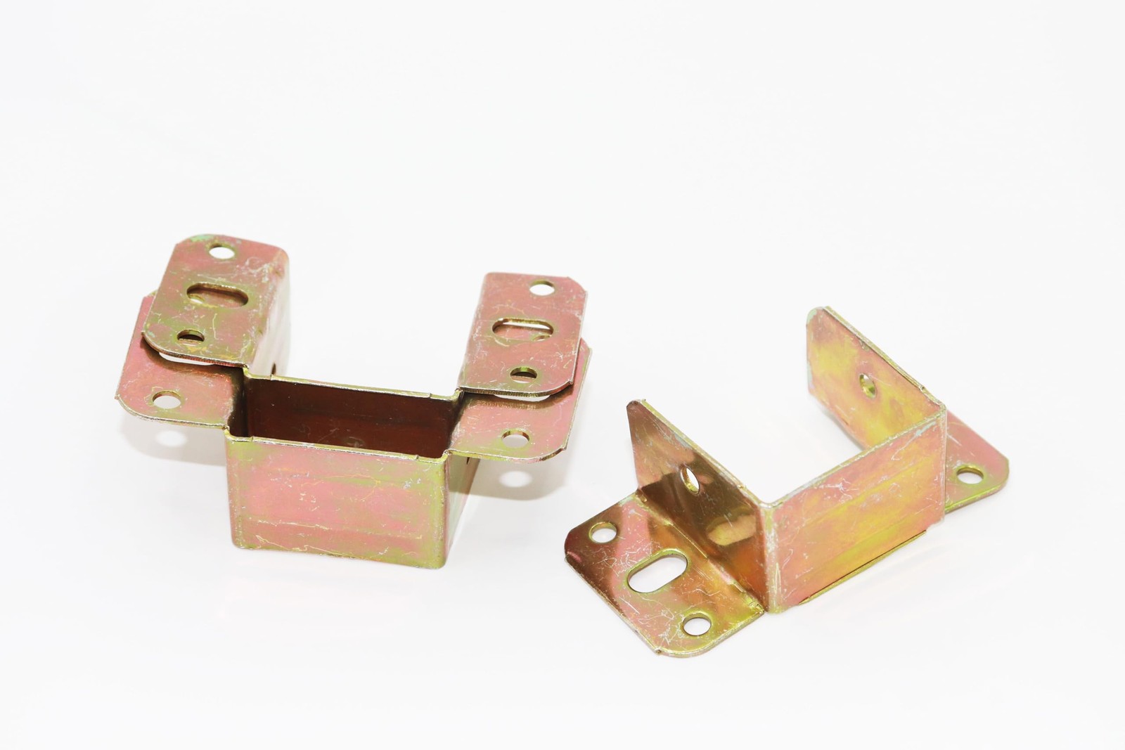 8pcs Hanging Buckle Bed Beam Wooden Square Bracket Bed Corner Metal Bracket B...