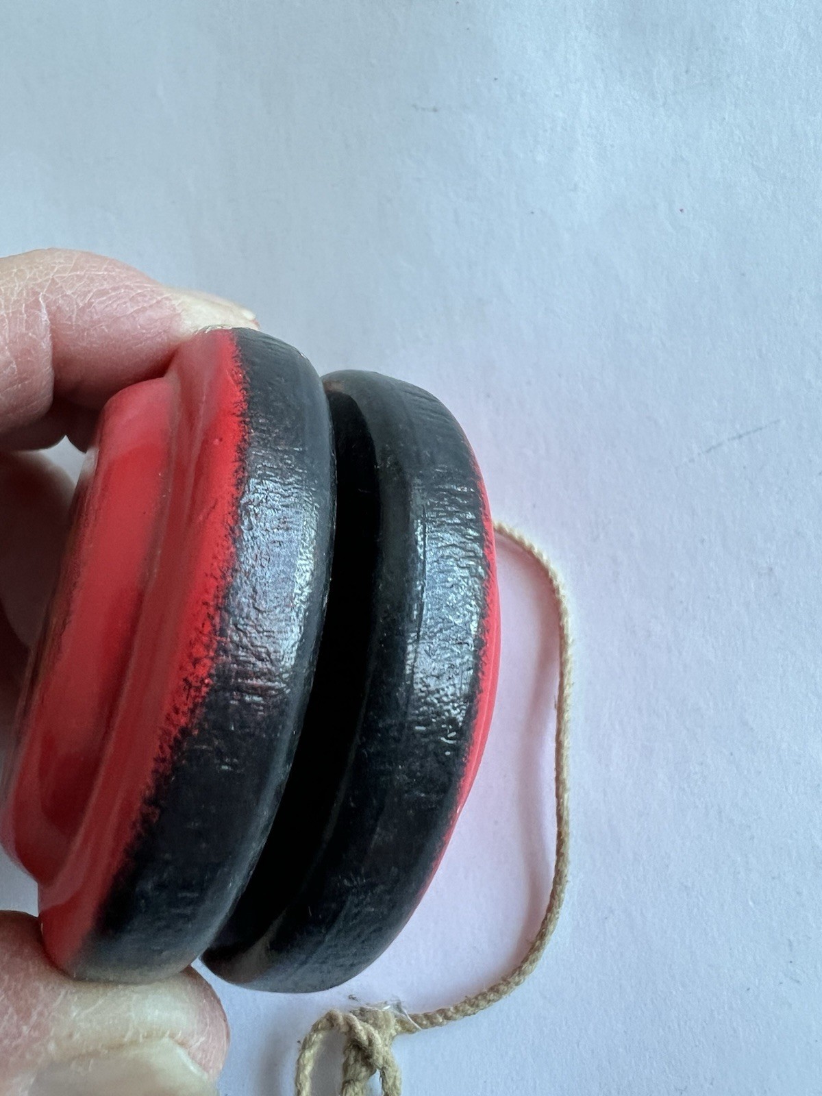 Vintage Wooden Red Spit Fire BC YoYo No. 101 USA