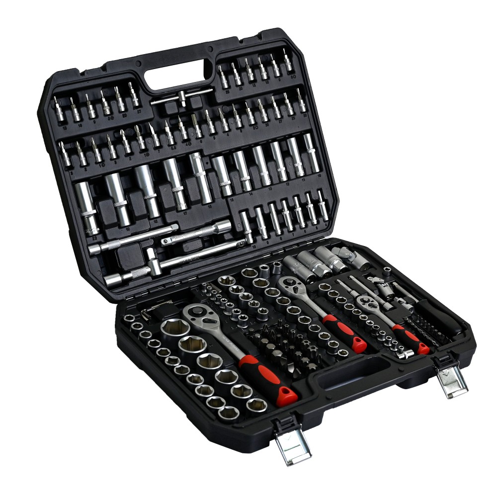 171PC Universal Repair Tool Kit, Socket Ratchet Wrench Set with Toolbox