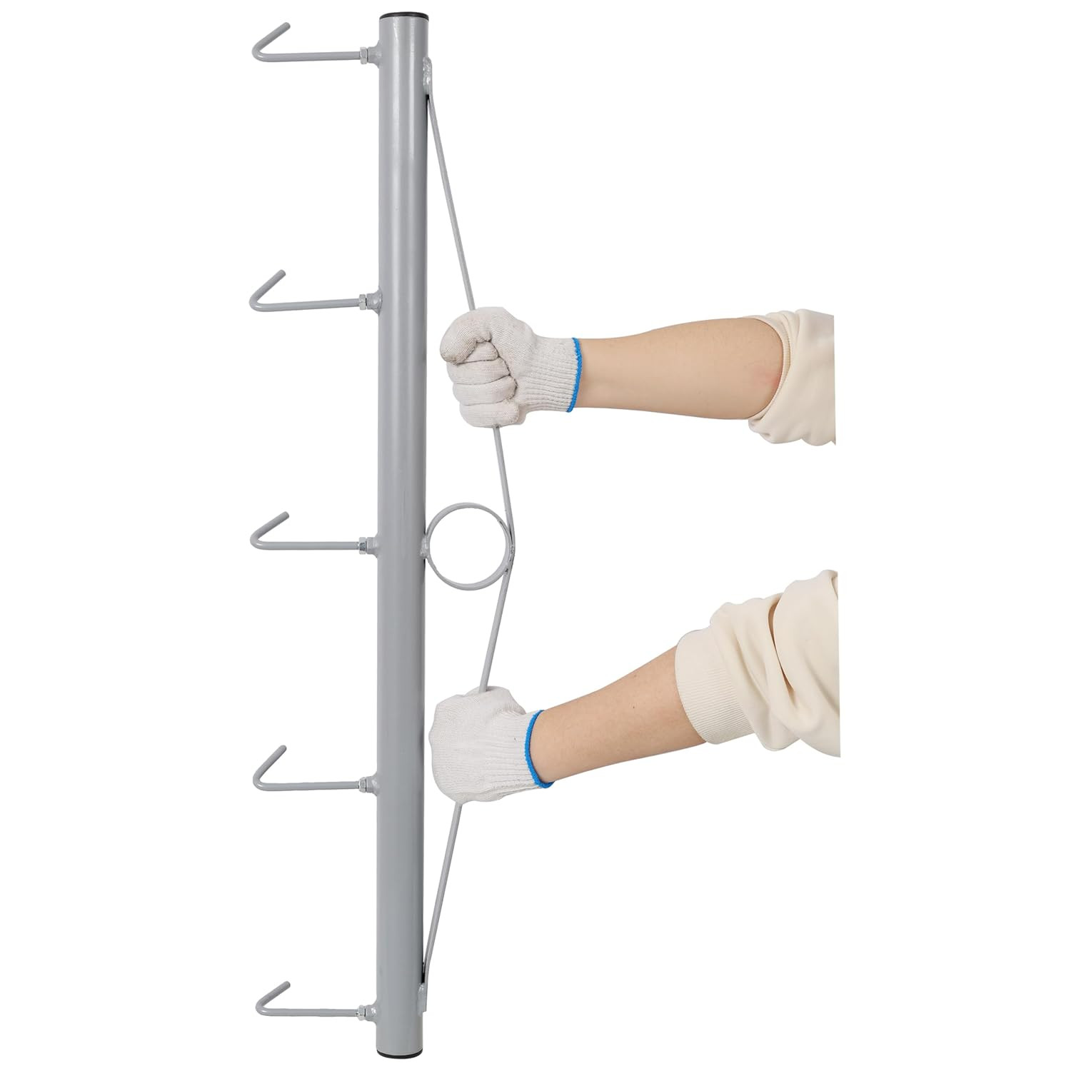 36 Inch Chain Link Fence Stretcher with 5 Thick Hooks, Heavy Duty Steel Woven Wi