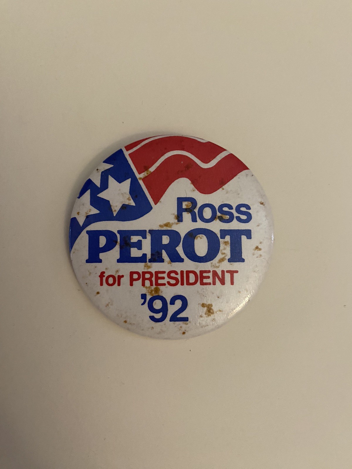 Ross Perot For President ‘92 Pin Back Button P82