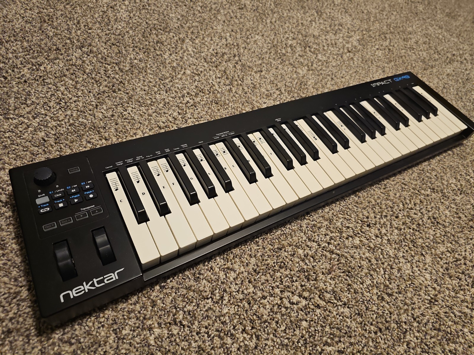 Nektar Impact GX49 49-Key USB MIDI Keyboard Controller Pitch/Mod Wheels