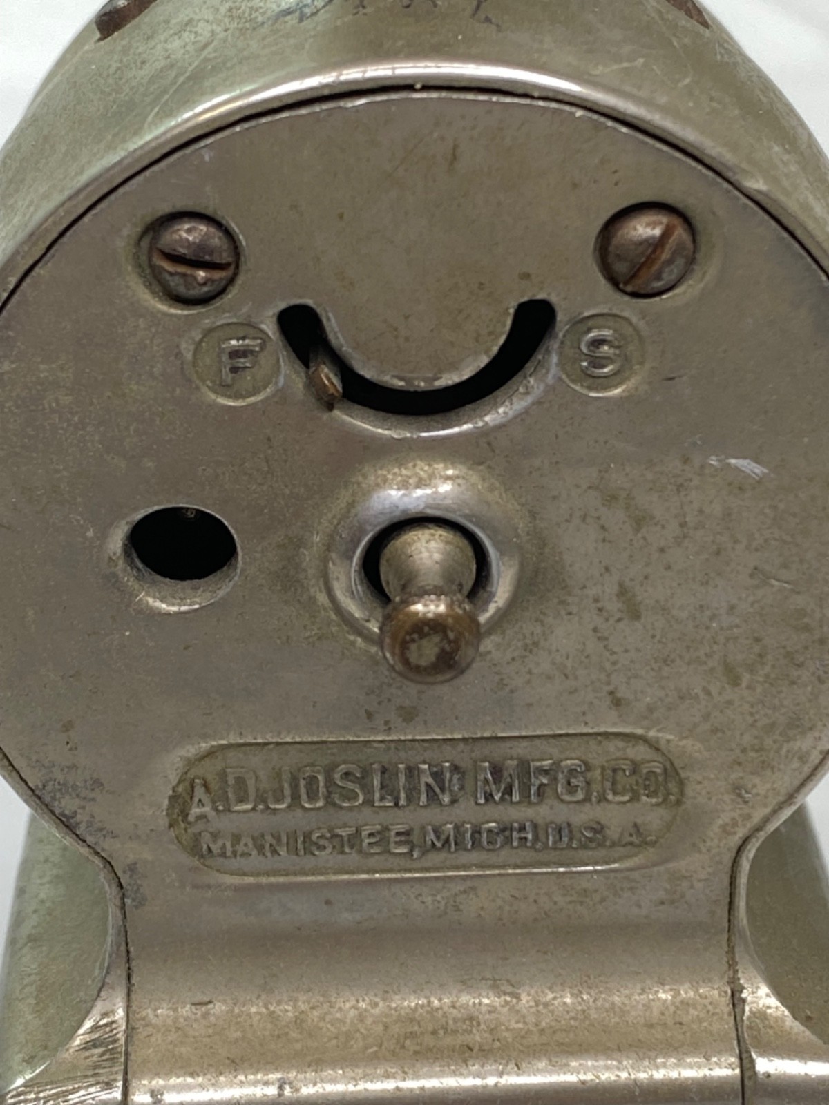 Antique Clock Joslin Eclipse Time Stamp AS IS