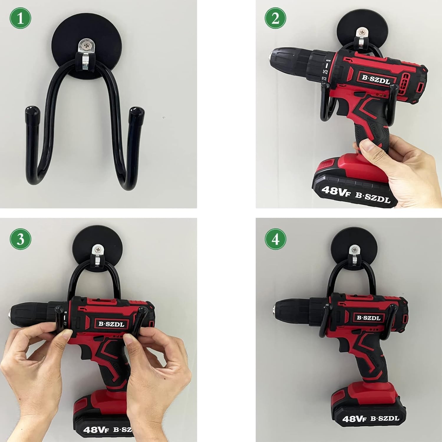 Pmsanzay Magnetic Tool Organizer Hooks 2 Pack