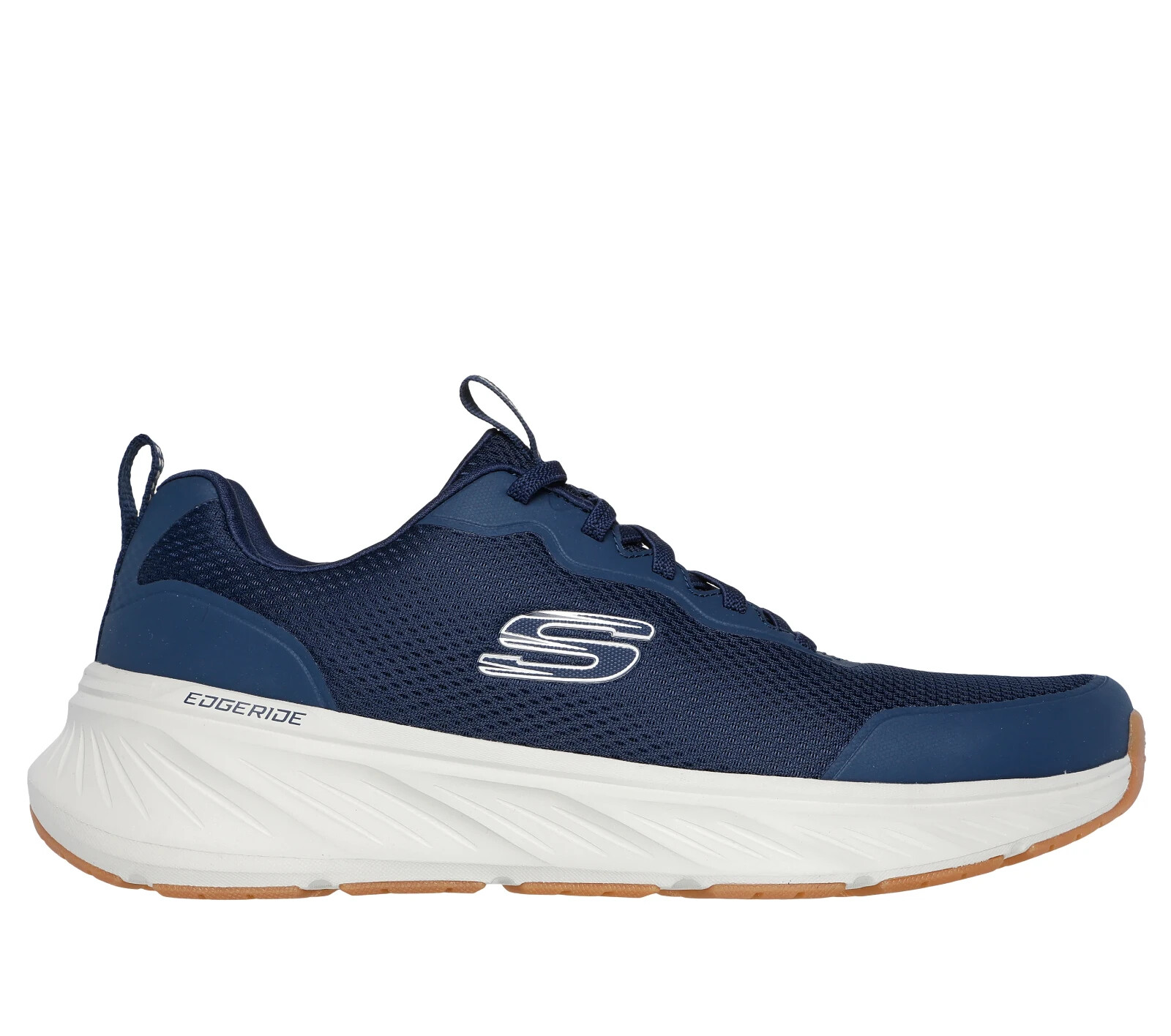 Navy Skechers Men's Shoes Extra Wide Casual Walk stretch Lace Memory Foam 232835
