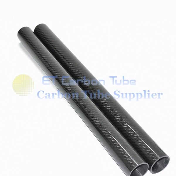 3K Carbon Fiber Tube/Pipe/Tubing 34mm OD X  ID32mm X L500mm RC Model Wrapped